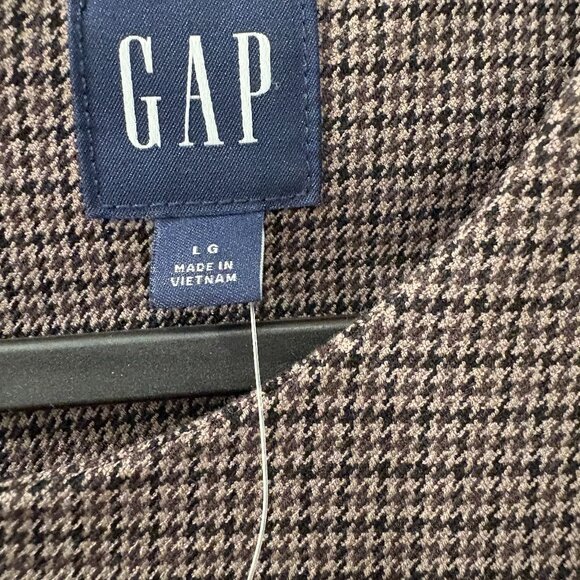 Women's Mini Pinafore Gap Dress, Large size, Brown Colour - Picture 3 of 4